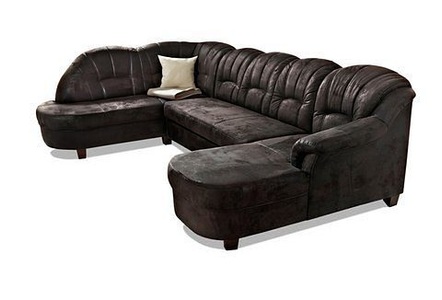 HOME AFFAIRE, Home affaire Wohnlandschaft »Budapest«, wahlweise mit Bettfunktion, Home affaire Wohnlandschaft »Budapest, viel Platz, Breite 288cm, zeitlos und elegant, U-Form« wahlweise mit Bettfunktion