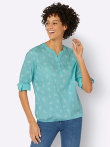 CLASSIC INSPIRATIONEN, Classic Inspirationen Bluse mit Ornamenten bedruckt, Inspirationen Schlupfbluse