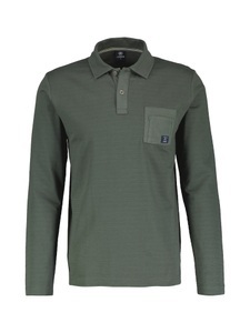 Lerros, LERROS Poloshirt »LERROS Langarmpolo in Struktur-Baumwollqualität«