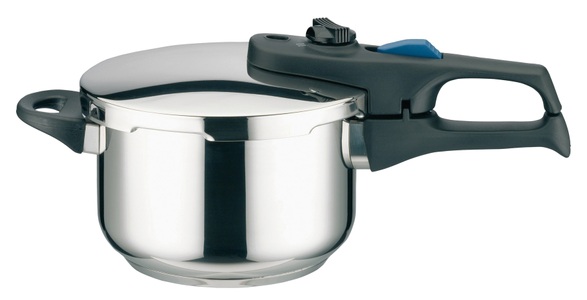 Elo, Schnellkochtopf ELO Silber, Elo Schnellkochtopf »Praktika Plus XS«, Edelstahl 18/8, (1 tlg.), Dampfkochtopf, 2,7 Liter, Induktion