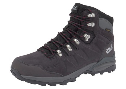 Jack Wolfskin, Jack Wolfskin Refugio Texapore Mid-Cut Schuhe Damen grau 2021 UK 7 | EU 40,5 Trekking- & Wanderschuhe, Jack Wolfskin Wasserdichte Wanderschuhe Damen Refugio Texapore Mid Women 40.5 dark steel / purple Dark Steel / Purple