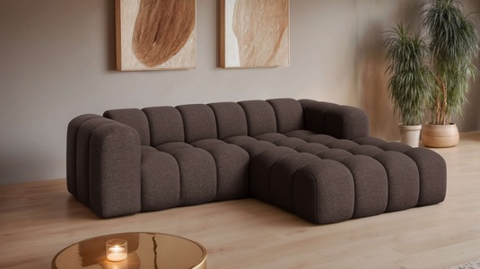 GOODproduct, GOODproduct Ecksofa »KALLIE Design-Sofa mit Wellenunterfederung, Bubble-Optik, 248/186/72cm« moderne Steppung, hoher Sitzkomfort und modernes Design, GOODproduct Ecksofa »KALLIE L-Form, 248 cm - OTTO. Verlässliche Qualität.« Bubble Optik, moderne Steppung, hoher Sitzkomfort