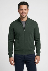 FYNCH-HATTON Strickpullover aus Baumwolle, mit Stehkragen, mit Reissverschluss, Regular Fit