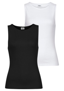 Buffalo, Buffalo Strandtop (Packung, 2 tlg.), Buffalo Strandtop, (Packung, 2er-Pack), aus weicher Rippware