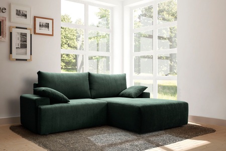 exxpo - sofa fashion, exxpo - sofa fashion Ecksofa, mit Federkern, inklusive Bettfunktion und Bettkasten in verschiedenen Cord-Farben, exxpo - sofa fashion Ecksofa »Orinoko, aktuelles Design und hoher Sitzkomfort, L-Form«, inkl. Bettfunktion und Bettkasten, schöne Farben im angesagten Cord