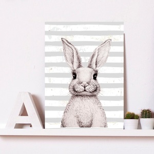 QUEENCE, queence Metallbild »Gail«, Hase, (1 St.), Stahlschilder, queence Metallbild »Gail«, Hase, (1 St.), Stahlschilder