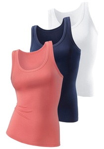 H.I.S, H.I.S Tanktop, H.I.S Tanktop, (3er-Pack), aus reiner Baumwolle ohne Seitennähte