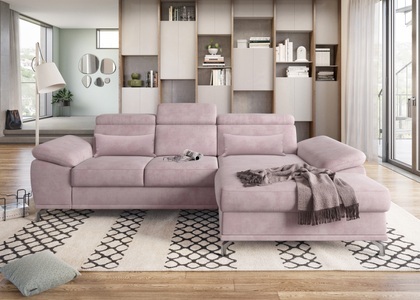 SIT&MORE, sit&more Ecksofa, sit&more Ecksofa »Cabrio L-Form, mit Sitztiefenverstellung, Arm- und Kopfteilverstellung«, 2 Nierenkissen, Federkern, optional Bettfunktion und Stauraum