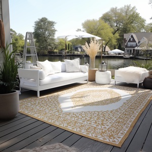 ELLE DECORATION, ELLE DECORATION Teppich »Meekly, In- und Outdoor«, rechteckig, Flachgewebe, In-& Outdoor, Modern, Wendeteppich, Balkon, Wohnzimmer, ELLE DECORATION Teppich »Meekly Wendeteppich«, rechteckig, 5 mm Höhe, Flachgewebe, In-& Outdoor, Modern, beidseitig, Balkon, Wohnzimmer