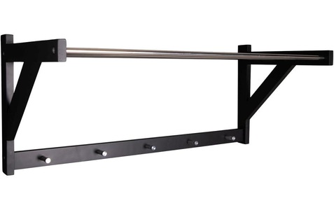 House nordic, House Nordic - Wand-Garderobe Padova - Schwarz, House Nordic Garderobenleiste »Padov«