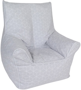 Knorrtoys, knorr® toys Kindersitzsack Junior - Geo cube grey, Knorrtoys® Sitzsack »Junior - Geo Cube Grey«