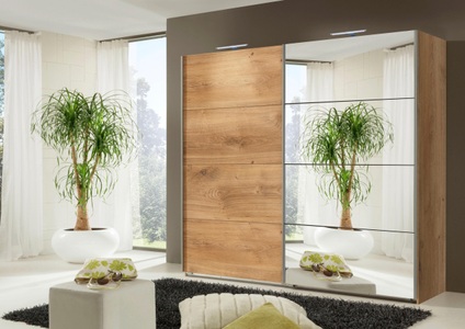Wimex, Wimex Schwebetürenschrank »Easy«, mit Teilspiegel, Wimex Schwebetürenschrank »Easy«, mit Teilspiegel