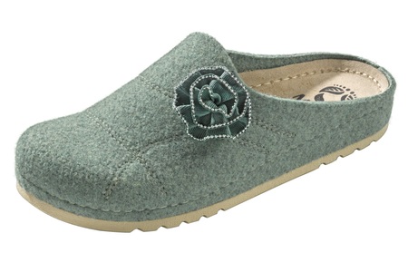 MUBB, Hausschuhe, MUBB Pantolette, Sommerschuh, Schlappen, Klettschuh, in Weite H