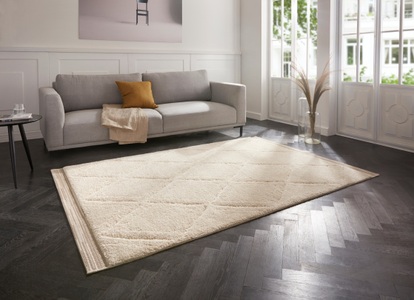 MINT RUGS, MINT RUGS Designteppich »Colin«, rechteckig, 22 mm Höhe, Hoch-Tief Struktur, sehr weicher Flor, Wohnzimmer, Schlafzimmer, Robust, Pflegeleicht, ringsum gekettelt, HANSE Home Designteppich »Colin«, rechteckig, 22 mm Höhe, Shaggy, Weich, Flauschig, Flokati, Hoch-Tief, Wohnzimmer, Schlafzimmer