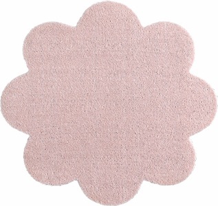 Hanse Home, Fussmatte, Blume, Hanse Home, »Deko Soft«, waschbar, getuftet, HANSE Home Fussmatte »Deko Soft, Türmatte«, blumenförmig, 7 mm Höhe, waschbar, Unifarben Design, Rutschfest,Robust, Pflegeleicht, Saugfähig
