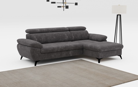 COTTA Ecksofa »Hudson L-Form«, mit Kopfteilverstellung, wahlweise mit Bettfunktion & Bettkasten
