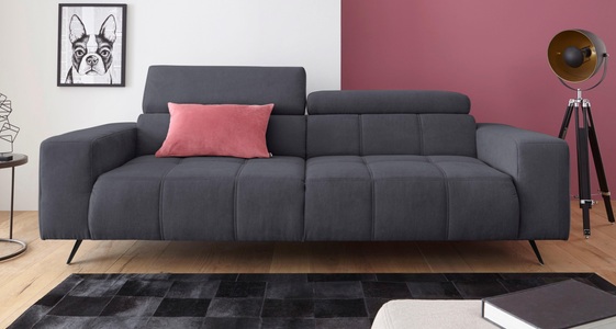 DOMO collection, DOMO collection 2-Sitzer, DOMO collection 2-Sitzer »Trento, mit Kufenfuss oder Einzelfuss«, wahlweise mit Kopfteilverstellung und in zwei Grössen erhältlich