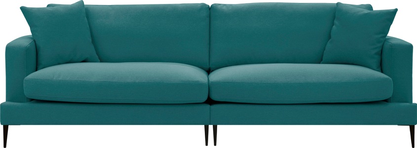 Leonique 3-Sitzer »Cozy«, mit losen Kissen und Metallbeinen