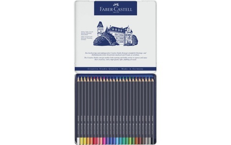Faber-Castell, Faber-Castell Farbstifte Goldfaber, Faber-Castell Goldfaber Farbstift, 114724, (24er Metalletui)