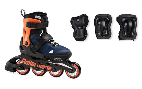 Rollerblade, Rollerblade Microblade Combo Inlineskates blau, ROLLERBLADE Microblade Combo 175
