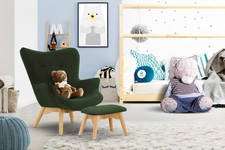LÜTTENHÜTT, Lüttenhütt Sessel »Duca Mini«, in kleiner Ausführung für Kinder, Home affaire Sessel »Duca Mini« in kleiner Ausführung für Kinder