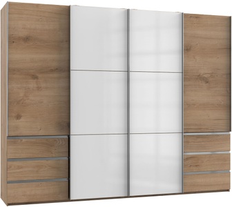 fresh to go, Fresh To Go Schwebetürenschrank »Level«, mit Glastüren und Synchronöffnung, Wimex Schwebetürenschrank »Level by fresh to go«, mit Glastüren und Synchronöffnung