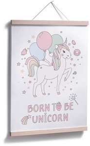 Wall-Art, Wall-Art Poster »Kvilis Einhorn Luftballon Party«, Kinder, (1 St.), Wall-Art Poster »Kvilis Einhorn Luftballon Party«, Kinder, (Set, 1 St.), Poster ohne Bilderrahmen