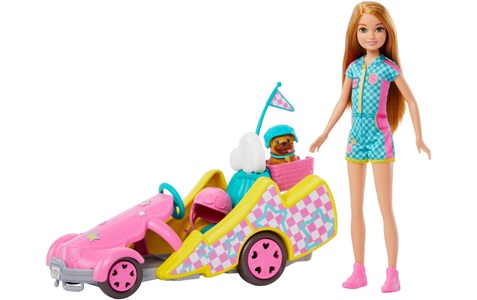 Barbie, Stacie - Eine Schwester für alle Fälle Stacie Go-Kart Multicolor, Barbie Family & Friends Stacie Go-Kart, Puppe