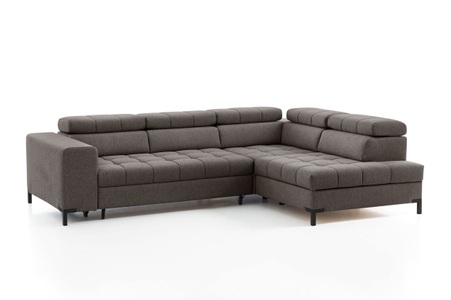 exxpo - sofa fashion, exxpo - sofa fashion Ecksofa, Steppung im Sitzbereich, Wahlweise mit Bettfunktion und Bettkasten, inklusive 5 verstellbaren Kopfstützen, exxpo - sofa fashion Ecksofa »Bocco, hochwertige Verarbeitung, toller Sitzkomfort, bequem, L-Form«, wahlweise mit Bettfunktion u. Bettkasten, inkl. Kopfteilverstellung