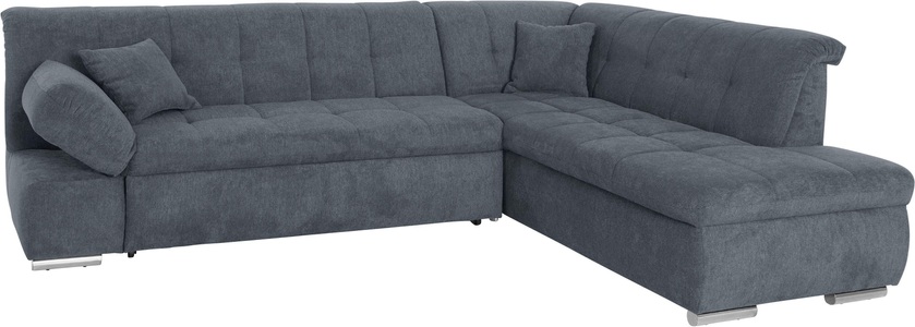 DOMO collection, DOMO collection Ecksofa, DOMO collection Ecksofa »Mona L-Form bequem und komfortabel, Breite 271cm, L-Form« wahlweise mit Bett- und Armlehnfunktion