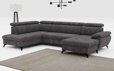 COTTA Wohnlandschaft »Hudson U-Form«, mit Kopfteilverstellung, wahlweise mit Bettfunktion & Bettkasten