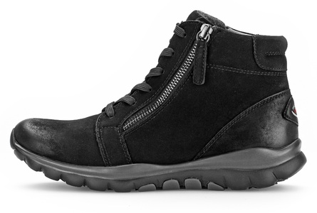 Gabor Rollingsoft Schnürboots, Keilabsatz, Komfortboots mit profilierter Gummilaufsohle