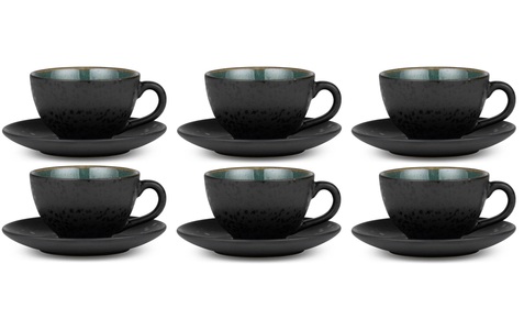 Bitz, Bitz Tasse mit Unterteller, Bitz Tasse »Kaffeetasse 240 ml, 6 Stück«