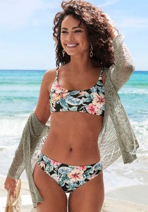 LASCANA Bustier-Bikini-Top »Salsa«, mit tollem Blumenprint