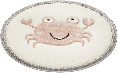 Esprit, Esprit Teppich »Crab ESP-21074«, rund, 13 mm Höhe, Rundteppich mit Krabben Motiv, Esprit Teppich »Crab ESP-21074«, rund, 13 mm Höhe, Rundteppich mit Krabben Motiv