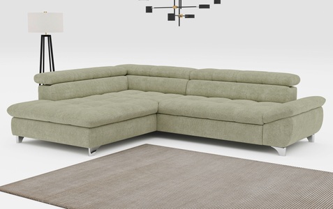 COTTA Ecksofa »Gemini L-Form«, mit Kopfteilverstellung, wahlweise mit Bettfunktion