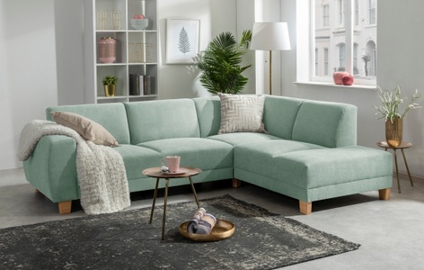 MAX WINZER, Max Winzer® Ecksofa »Blackpool«, Max Winzer® Ecksofa »Blackpool modern, mittlere Sitzhärte mit hochwertiger Schaumpolsterung«, Lounge-Charakter durch niedrigen, leicht gewölbten Rücken