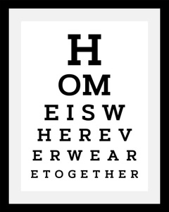 undefined, Bild »Home«, queence Bild »Zuhause«, Sprüche & Texte-Schriftzug-Schwarz-Weiss-Motivationsbilder, HD Premium Poster-Druck inkl. Holzrahmen