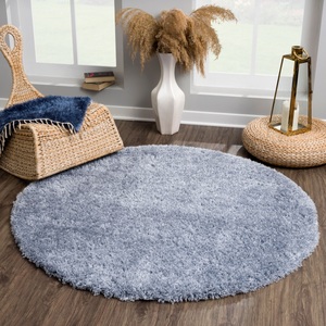 Sanat Hochflor-Teppich »Porto«, rund, 45 mm Höhe, Wohnzimmer, Langflor, Shaggy Teppich