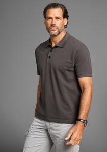 Man's World Poloshirt, Kurzarm, lockere Passform, unifarben