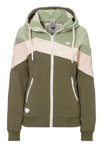 Ragwear, Ragwear Outdoorjacke »NUGGIE BLOCK«, mit Kapuze, Ragwear Outdoorjacke »NUGGIE BLOCK«, mit Kapuze, im Colorblock Design, wasserfestes und atmungsaktives Material