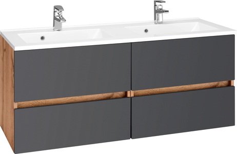 HELD MÖBEL, HELD MÖBEL Waschbeckenunterschrank »Lucca«, welltime Waschbeckenunterschrank »Lucca«, Badmöbel, Waschtisch inkl. Waschbecken, Breite 120 cm