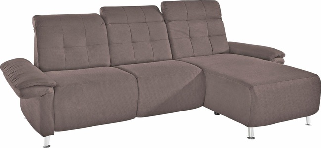 PLACES OF STYLE, Places of Style Ecksofa »Manhattan«, 2 Sitze mit elektrischer Relaxfunktion, verstellbare Armlehnen, Home affaire Ecksofa »Manhattan L-Form« 2 Sitze mit elektrischer Relaxfunktion, verstellbare Armlehnen