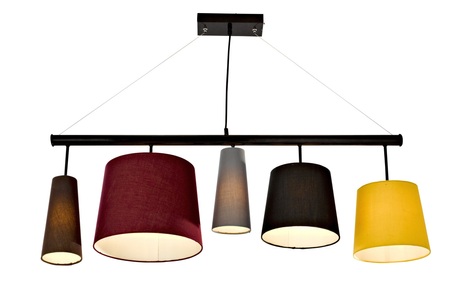 Kare Design, home24 Pendelleuchte Parecchi, KARE Parecchi Colore - Hängeleuchte, fünf Schirme