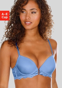 LASCANA Push-up-BH »Eleonora«, mit feiner Schnürung in Satin-Optik und Bänderdetail, sexy Dessous