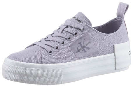 CALVIN KLEIN JEANS, Calvin Klein Jeans Plateausneaker »BOLD VULC FLATF LACEUP WN«, zum Schnüren, 