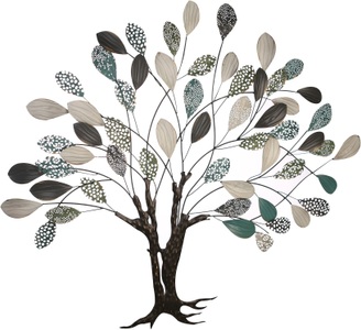 Schubiger, Wandschmuck Baum mit Blätter h: 100 cm, Casablanca by Gilde Wanddekoobjekt »Wandrelief Baum«, (1 St.)