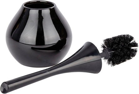 Wenko, WENKO WC-Garnitur »Flakon«, WENKO WC-Garnitur »Flakon«, aus Keramik-Kunststoff, Bürstenkopf-Durchmesser 6,5 cm