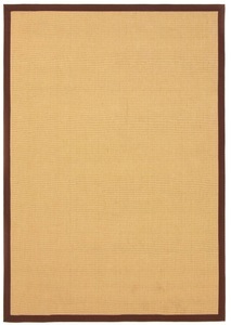 carpetfine, carpetfine Sisalteppich »Sisal«, rechteckig, 5 mm Höhe, carpetfine Sisalteppich »Sisal«, rechteckig, 5 mm Höhe, mit farbiger Bordüre, Anti Rutsch Rückseite