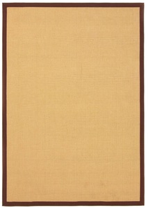 carpetfine, carpetfine Sisalteppich »Sisal«, rechteckig, 5 mm Höhe, carpetfine Sisalteppich »Sisal«, rechteckig, 5 mm Höhe, mit farbiger Bordüre, Anti Rutsch Rückseite